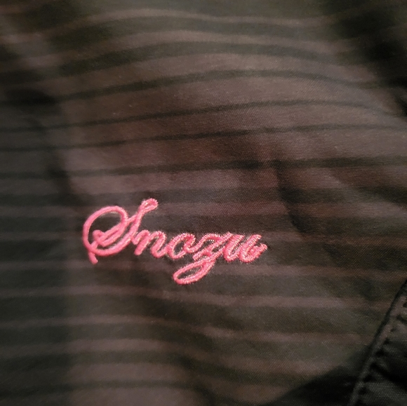 SNOZU HOODED COAT/ JACKET GIRL'S SZ XS 5/6 BLK/PINK EXCELLENT CONDITION - Picture 4 of 4